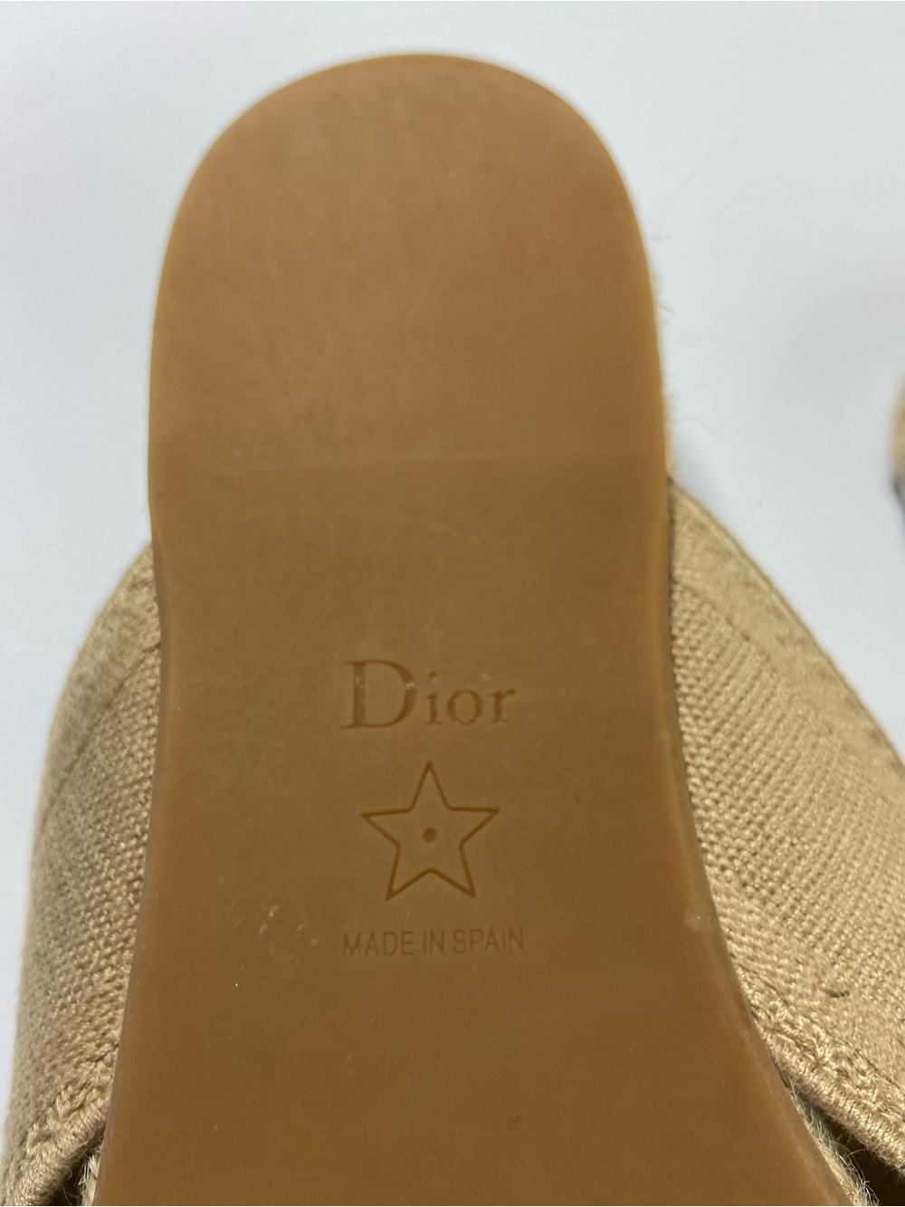 Christian Dior Granville Espadrille Slides Sandals Slides Natural 37.5/7.5 [CH] - Picture 11 of 15